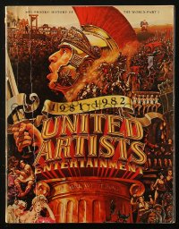 6p0546 UNITED ARTISTS ENTERTAINMENT 1981 - 1982 CATALOG softcover book 1981 many movie images!