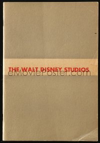 6p0553 WALT DISNEY STUDIOS softcover book 1938 outline of the studio departments with illustrations!