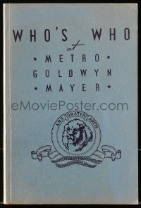 6p0469 WHO'S WHO AT METRO-GOLDWYN-MAYER directory yearbook 1939 Marx Bros, Hedy Lamarr & more!