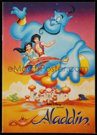 6p0678 ALADDIN English pressbook 1993 Disney, great images from the animated feature!