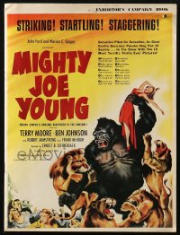 6p0683 MIGHTY JOE YOUNG English pressbook 1950 first Ray Harryhausen, different & very rare!