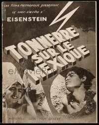 6p0675 THUNDER OVER MEXICO French pressbook 1933 Sergei M. Eisenstein documentary, ultra rare!