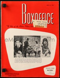 6p1427 BOX OFFICE exhibitor magazine April 16, 1962 Mothra pressbook bound in, plus Lolita & more!