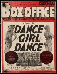 6p1409 BOX OFFICE exhibitor magazine December 7, 1933 Roman Scandals, John Wayne, Little Women!