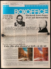 6p1434 BOX OFFICE exhibitor magazine May 5, 1980 Alfred Hitchcock obituary, Francis Ford Coppola