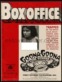 6p1404 BOX OFFICE exhibitor magazine September 8, 1932 Bird of Paradise, Goona-Goona & more!