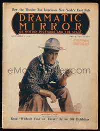 6p1164 DRAMATIC MIRROR exhibitor magazine November 3, 1917 William S. Hart in The Narrow Trail!