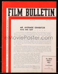 6p1341 FILM BULLETIN exhibitor magazine April 20, 1940 Wayne in Dark Command, Doctor Takes a Wife!