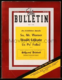 6p1346 FILM BULLETIN exhibitor magazine May 5, 1952 The Pride of St. Louis, Deadline U.S.A.!