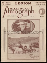 6p1168 HOLLYWOOD FILMOGRAPH exhibitor magazine August 17, 1929 Gary Cooper, Erich von Stroheim