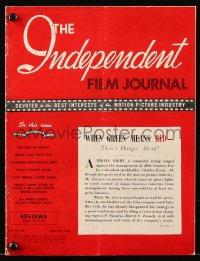 6p1366 INDEPENDENT FILM JOURNAL exhibitor magazine April 18, 1953 Clark Gable in Never Let Go!