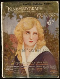 6p1204 KINEMATOGRAPH WEEKLY English exhibitor magazine May 15, 1919 cover art of Mary Miles Minter!