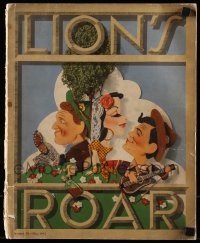 6p1154 LION'S ROAR exhibitor magazine 1942 Jacques Kapralik Tortilla Flat art, GWTW continues!