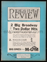 6p1173 MICHIGAN FILM REVIEW exhibitor magazine August 17, 1929 Get Your Town Talking About Talkies!
