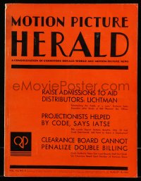 6p1236 MOTION PICTURE HERALD exhibitor magazine August 18, 1934 Dames, Crime Without Passion!