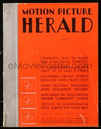 6p1293 MOTION PICTURE HERALD exhibitor magazine August 20, 1938 Bogart, Cagney, Astaire & Rogers!