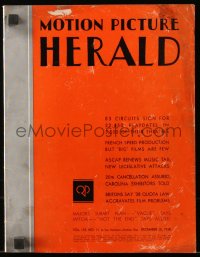 6p1299 MOTION PICTURE HERALD exhibitor magazine December 10, 1938 art ads for Thanks For Everything!