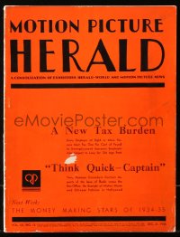 6p1252 MOTION PICTURE HERALD exhibitor magazine Dec 21, 1935 Captain Blood, Dangerous, Frank Buck!