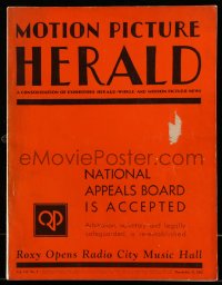 6p1229 MOTION PICTURE HERALD exhibitor magazine December 31, 1932 The Kid From Spain, Barrymores!