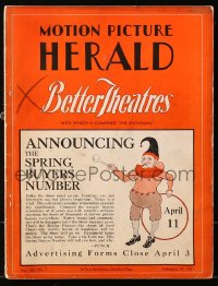 6p1213 MOTION PICTURE HERALD exhibitor magazine February 14, 1931 Lupe Velez in Resurrection!