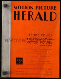 6p1290 MOTION PICTURE HERALD exhibitor magazine June 11, 1938 Fashion Forecast, Gangs of New York!