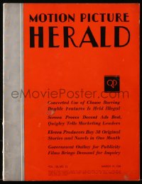 6p1284 MOTION PICTURE HERALD exhibitor magazine March 19, 1938 Bluebeard's Eighth Wife & more!