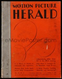 6p1282 MOTION PICTURE HERALD exhibitor magazine March 5, 1938 Three Stooges in Start Cheering ad!