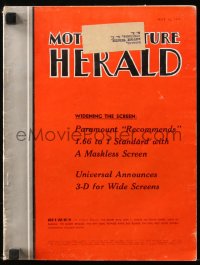 6p1325 MOTION PICTURE HERALD exhibitor magazine May 16, 1953 Beast From 20,000 Fathoms, 3-D & more!