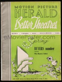 6p1324 MOTION PICTURE HERALD exhibitor magazine May 9, 1953 cool Canada Dry soda 3-D theater ad!