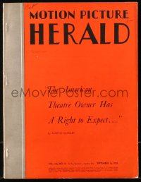 6p1310 MOTION PICTURE HERALD exhibitor magazine September 16, 1939 Garland & Rooney in Babes in Arms!