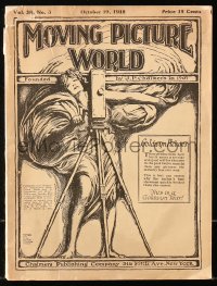 6p1208 MOVING PICTURE WORLD exhibitor magazine October 19, 1918 Kaiser The Beast of Berlin & more!