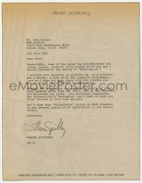 6p0022 POLTERGEIST exhibitor magazine page 1982 a letter from Steven Spielberg to Tobe Hooper!