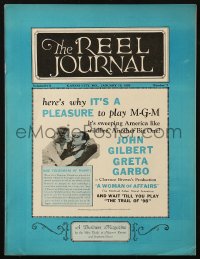 6p1384 REEL JOURNAL exhibitor magazine Jan 19, 1929 John Gilbert & Greta Garbo in Woman of Affairs!