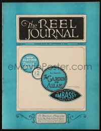 6p1378 REEL JOURNAL exhibitor magazine September 3, 1927 Alias the Lone Wolf, Harry Langdon & more!