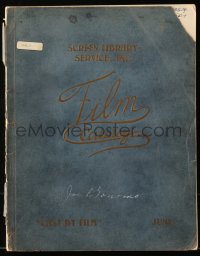 6p0531 SCREEN LIBRARY SERVICE FILM CATALOG casting directory June 15, 1926 Strong Man Joe Bonomo!