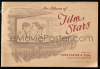 6p0091 ALBUM OF FILM STARS 3rd series English cigarette card album 1938 w/50 color cards on 20 pages!