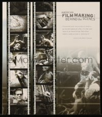 6p0159 AMERICAN FILMMAKING: BEHIND THE SCENES stamp sheet 2003 contains 10 stamps with cool images!