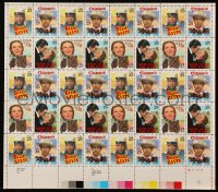 6p0158 AMERICA'S CLASSIC FILMS uncut postage stamp sheet 1990 Wizard of Oz, Stagecoach, GWTW!