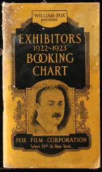 6p0049 FOX FILM EXHIBITORS 1922 - 1923 BOOKING CHART exhibitor's date book 1922 My Friend The Devil!