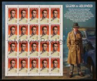 6p0179 HUMPHREY BOGART Legends of Hollywood stamp sheet 1997 contains 20 unused postage stamps!