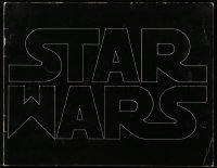 6p0059 STAR WARS exhibitor brochure 1977 George Lucas sci-fi, with the early style title logo!