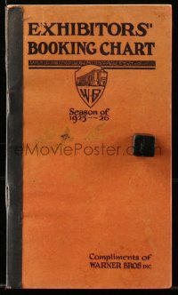 6p0054 WARNER BROS DATE BOOK 1925-26 exhibitor's date book 1925 images of top stars on 1 page only!