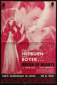 6p0914 BREAK OF HEARTS pressbook 1935 great romantic images of Katharine Hepburn & Charles Boyer!