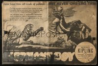 6p0818 ELEPHANT BOY pressbook 1937 Sabu, from Rudyard Kipling, directed by Flaherty & Korda!