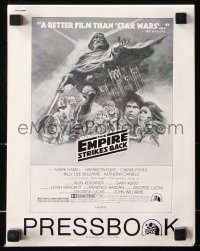 6p0749 EMPIRE STRIKES BACK pressbook 1980 George Lucas sci-fi classic, great art by Tom Jung!
