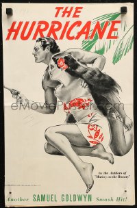 6p0915 HURRICANE pressbook 1937 best image of sexy tropical Dorothy Lamour & Jon Hall!