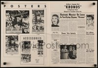 6p0704 KRONOS pressbook 1957 horrifying world-destroying monster, conqueror of the universe!
