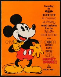 6p0913 MICKEY MOUSE pressbook 1974 six 1930s United Artists cartoons re-released!
