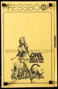 6p0748 ONE MILLION YEARS B.C. pressbook 1967 sexiest prehistoric cave woman Raquel Welch!