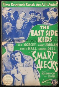 6p0911 SMART ALECKS pressbook 1942 Leo Gorcey & The East Side Kids with pretty Gale Storm, rare!